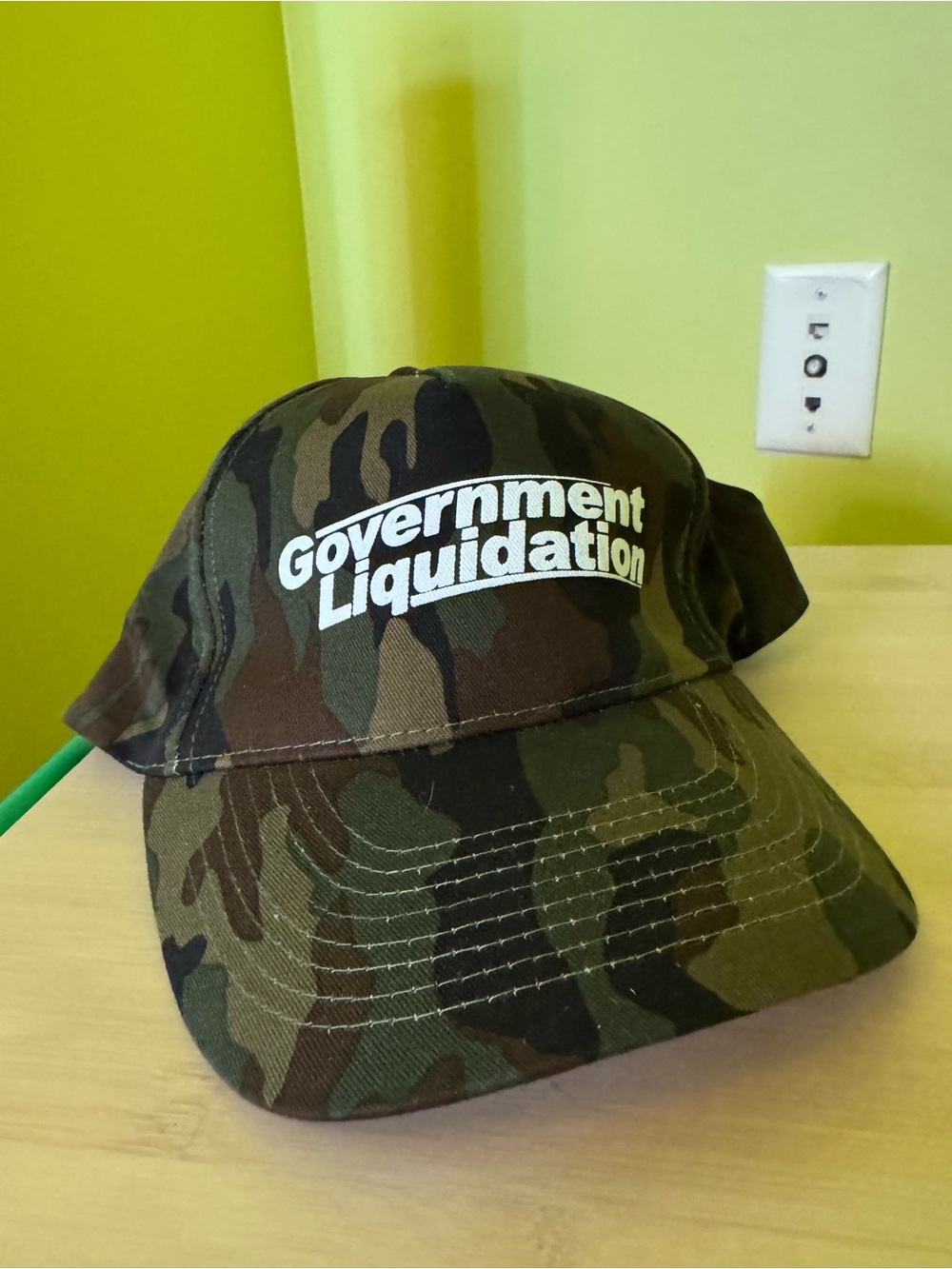 Vintage Government Liquidation Camo Hat 🪖